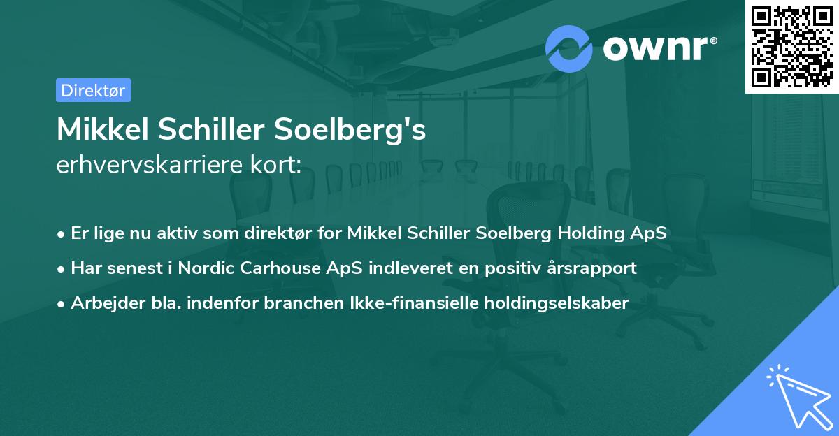 Mikkel Schiller Soelberg's erhvervskarriere kort