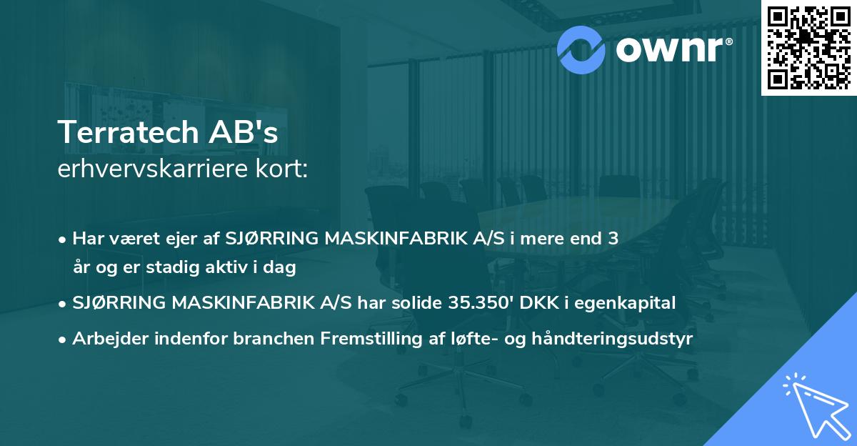 Terratech AB's erhvervskarriere kort