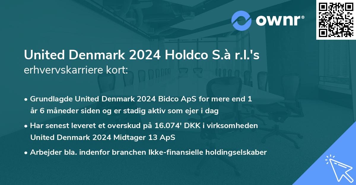 United Denmark 2024 Holdco S.à r.l.'s erhvervskarriere kort