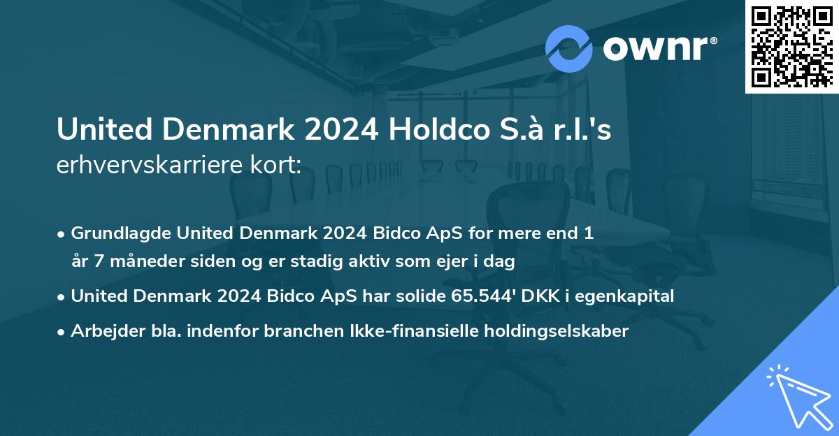 United Denmark 2024 Holdco S.à r.l.'s erhvervskarriere kort