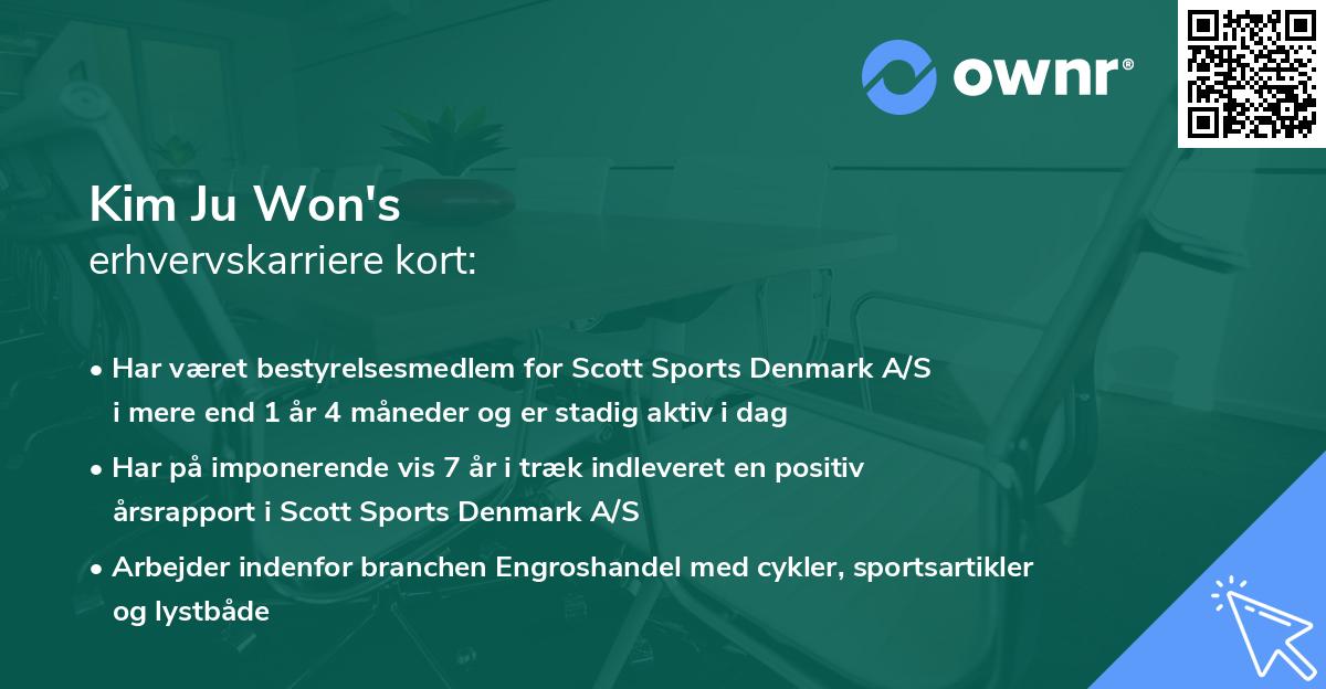 Kim Ju Won's erhvervskarriere kort