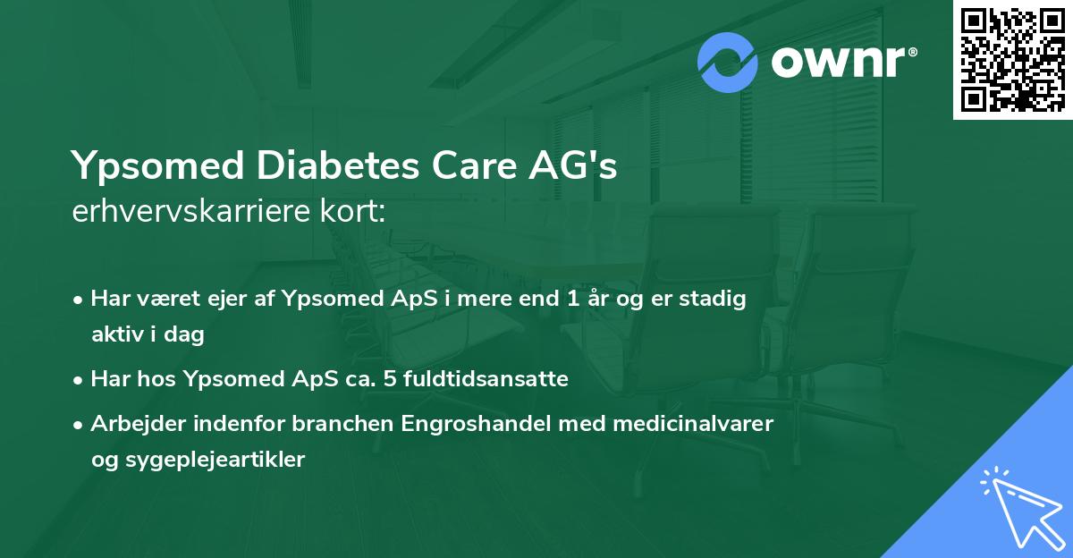 Ypsomed Diabetes Care AG's erhvervskarriere kort