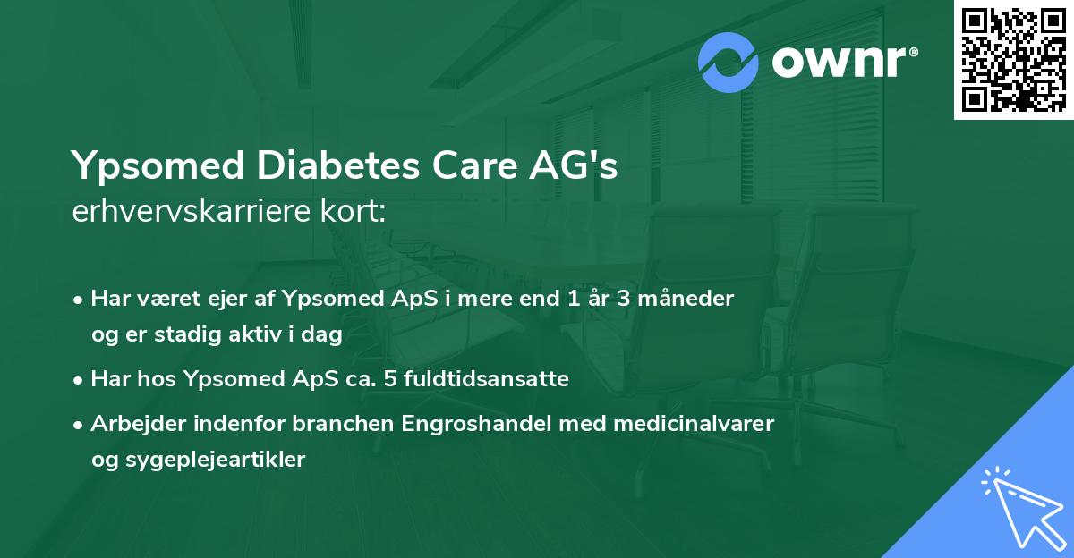Ypsomed Diabetes Care AG's erhvervskarriere kort