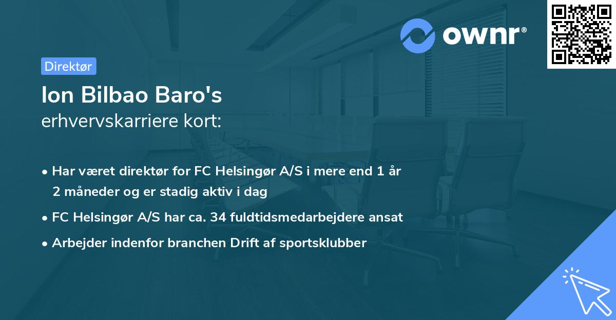 Ion Bilbao Baro's erhvervskarriere kort