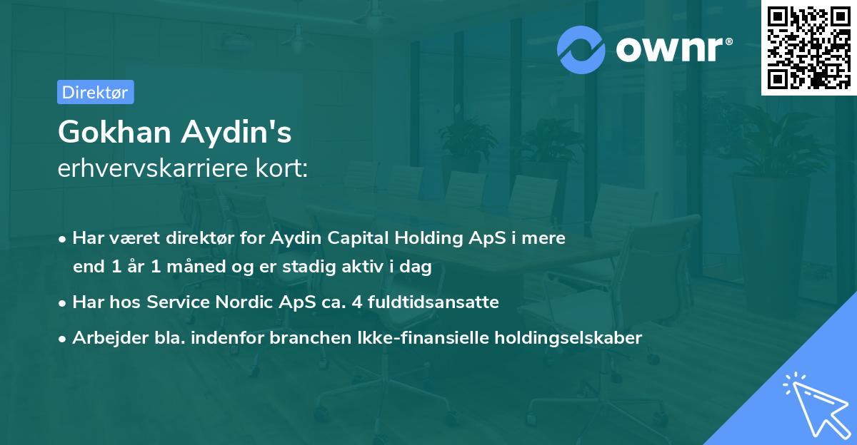 Gokhan Aydin's erhvervskarriere kort