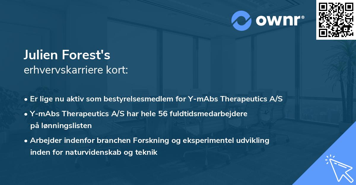 Julien Forest's erhvervskarriere kort