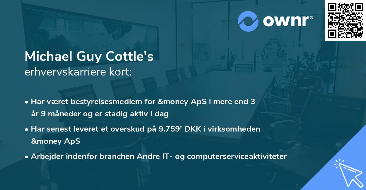 Michael Guy Cottle's erhvervskarriere kort