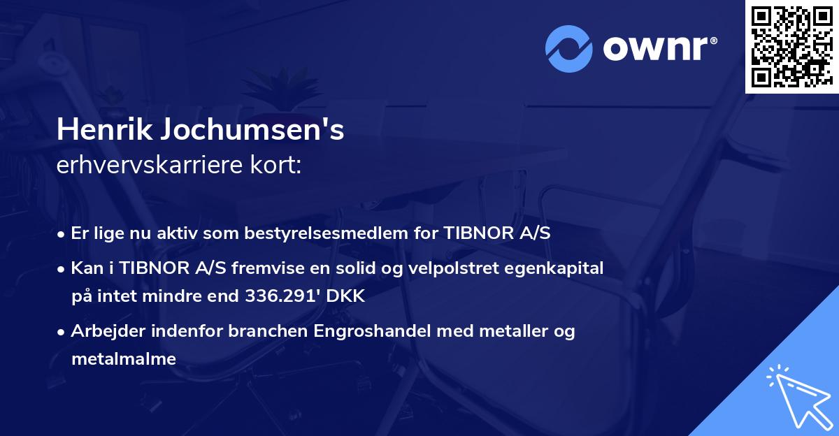Henrik Jochumsen's erhvervskarriere kort