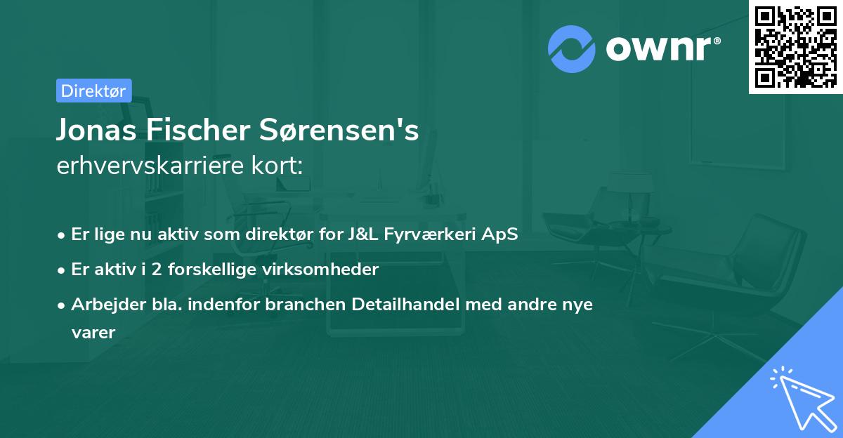 Jonas Fischer Sørensen's erhvervskarriere kort