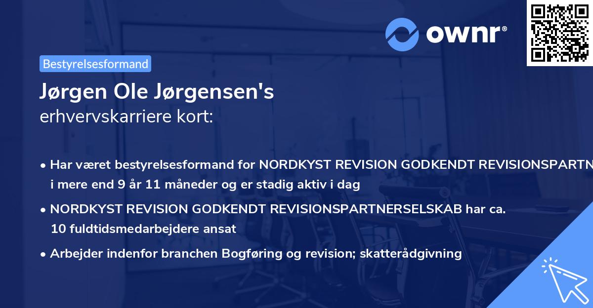 Jørgen Ole Jørgensen's erhvervskarriere kort