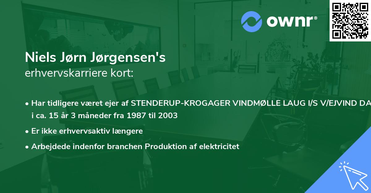 Niels Jørn Jørgensen's erhvervskarriere kort