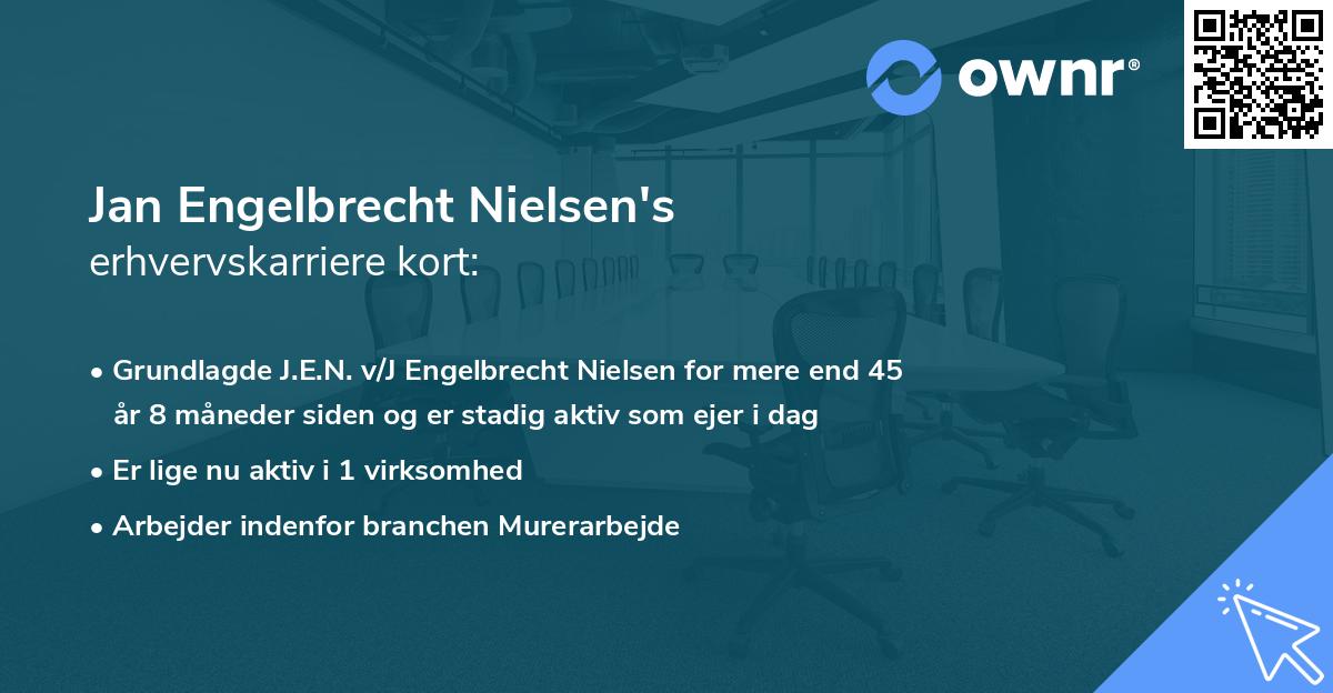 Jan Engelbrecht Nielsen's erhvervskarriere kort