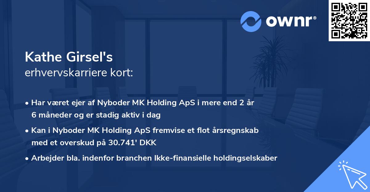 Kathe Girsel's erhvervskarriere kort