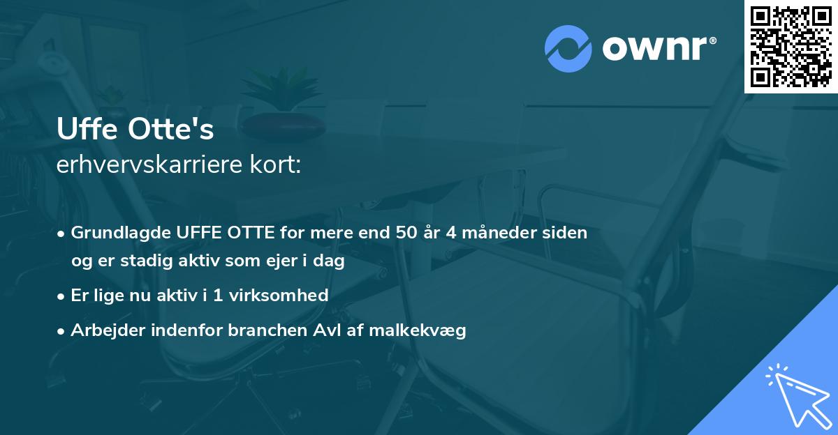 Uffe Otte's erhvervskarriere kort