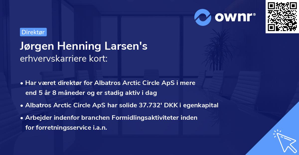 Jørgen Henning Larsen's erhvervskarriere kort