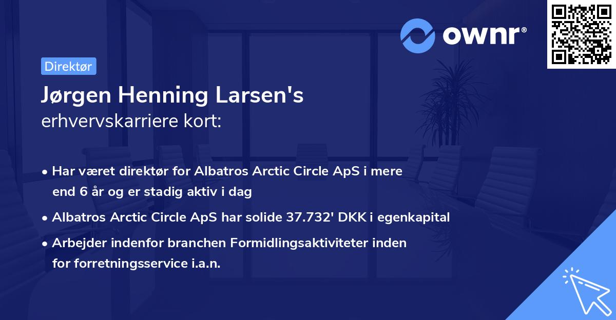 Jørgen Henning Larsen's erhvervskarriere kort