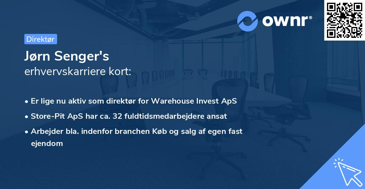 Jørn Senger's erhvervskarriere kort