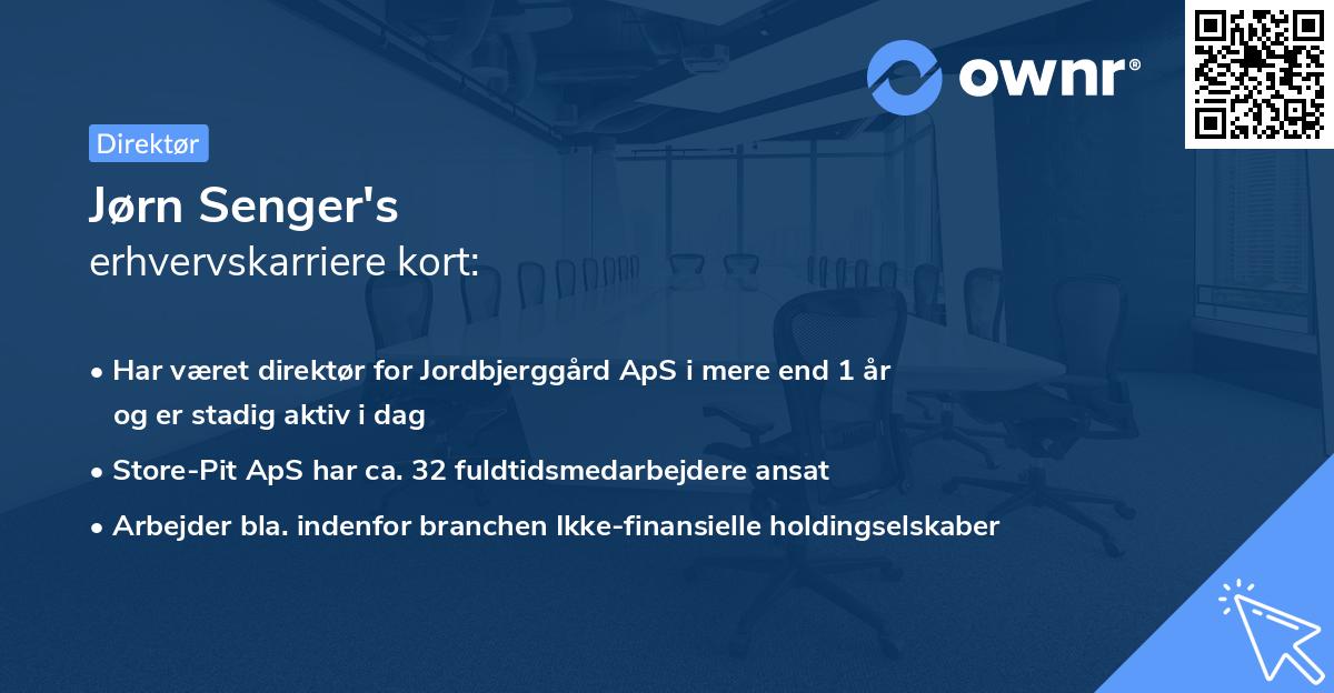Jørn Senger's erhvervskarriere kort