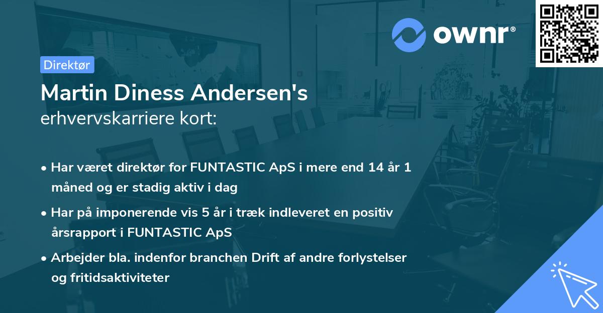 Martin Diness Andersen's erhvervskarriere kort