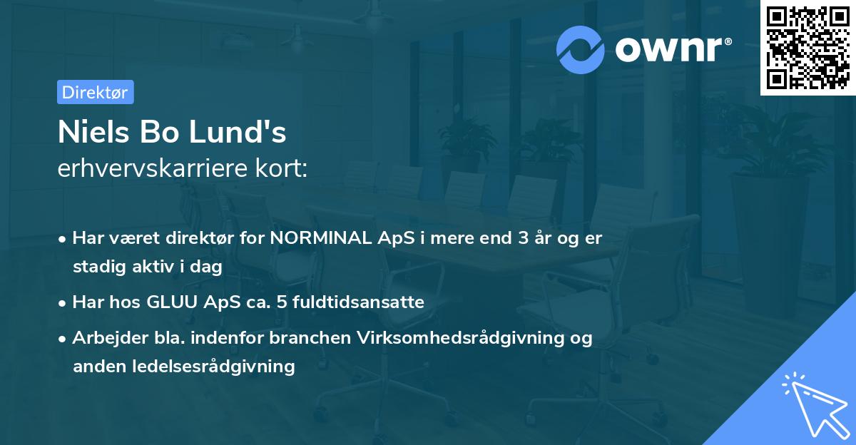 Niels Bo Lund's erhvervskarriere kort