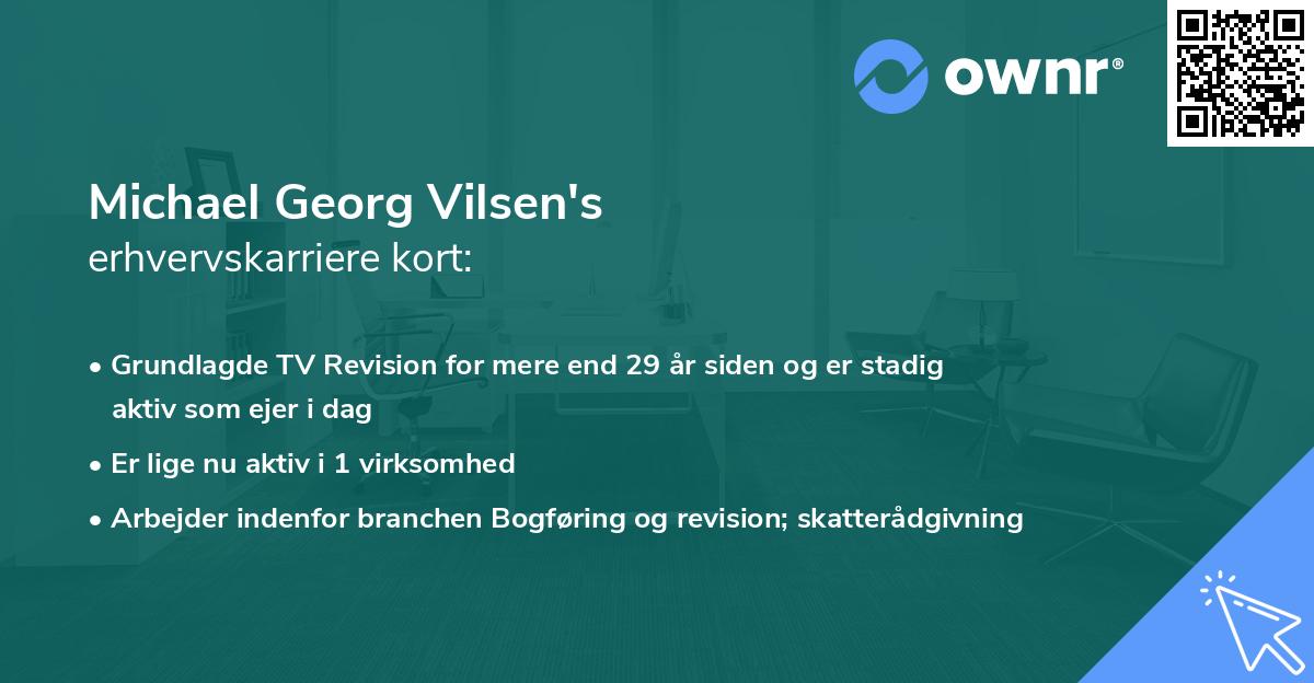 Michael Georg Vilsen's erhvervskarriere kort
