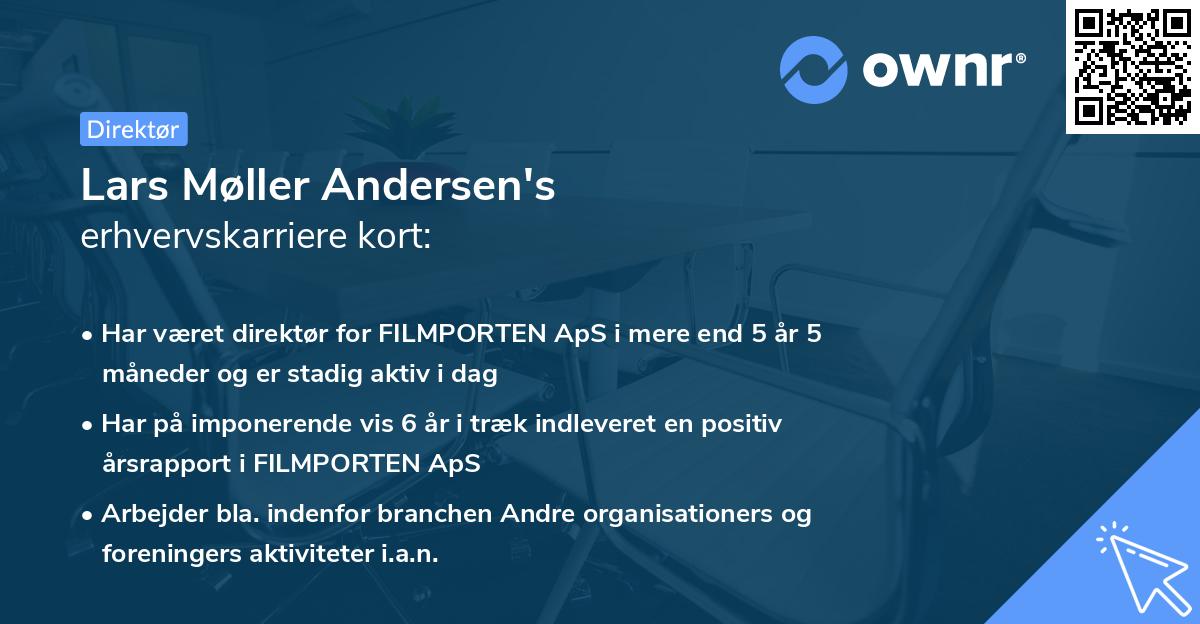 Lars Møller Andersen's erhvervskarriere kort