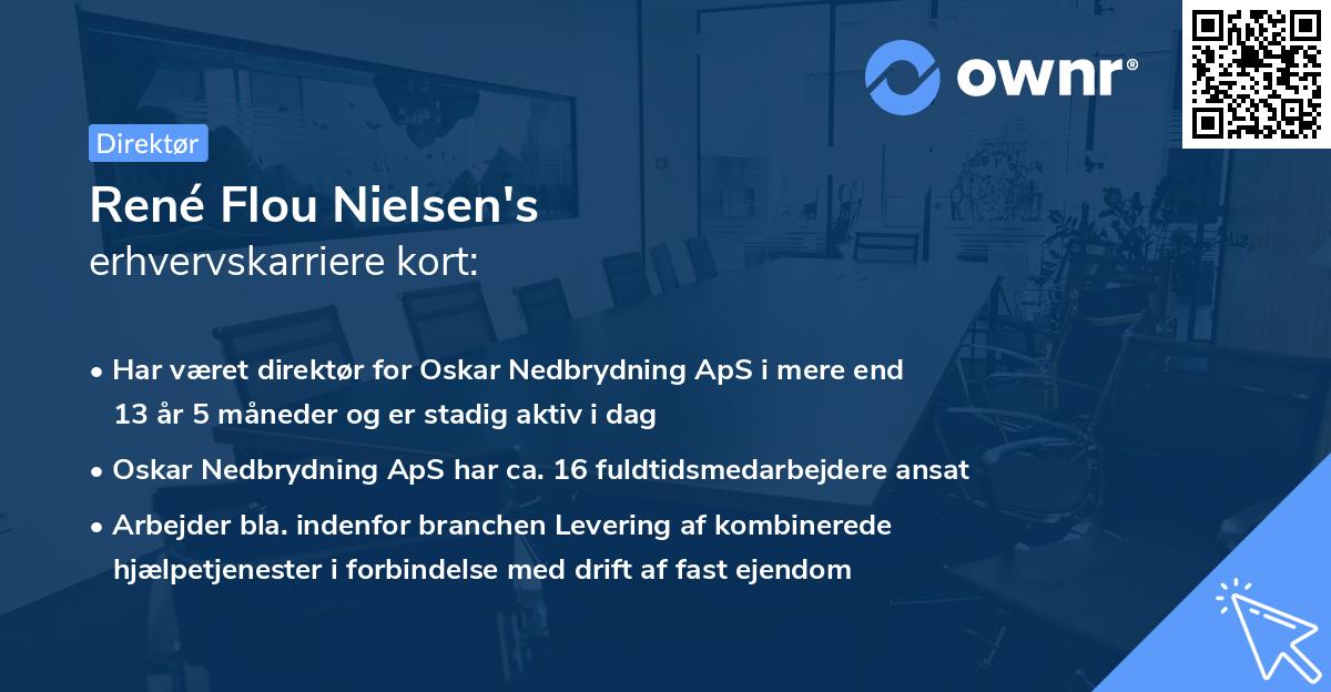 René Flou Nielsen's erhvervskarriere kort