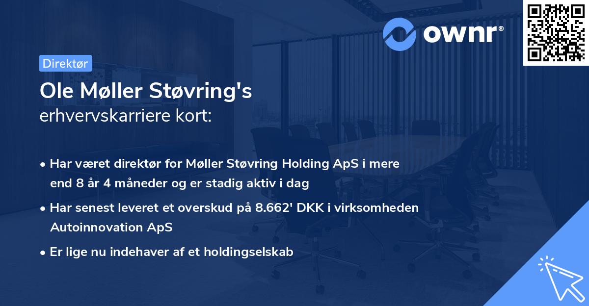 Ole Møller Støvring's erhvervskarriere kort