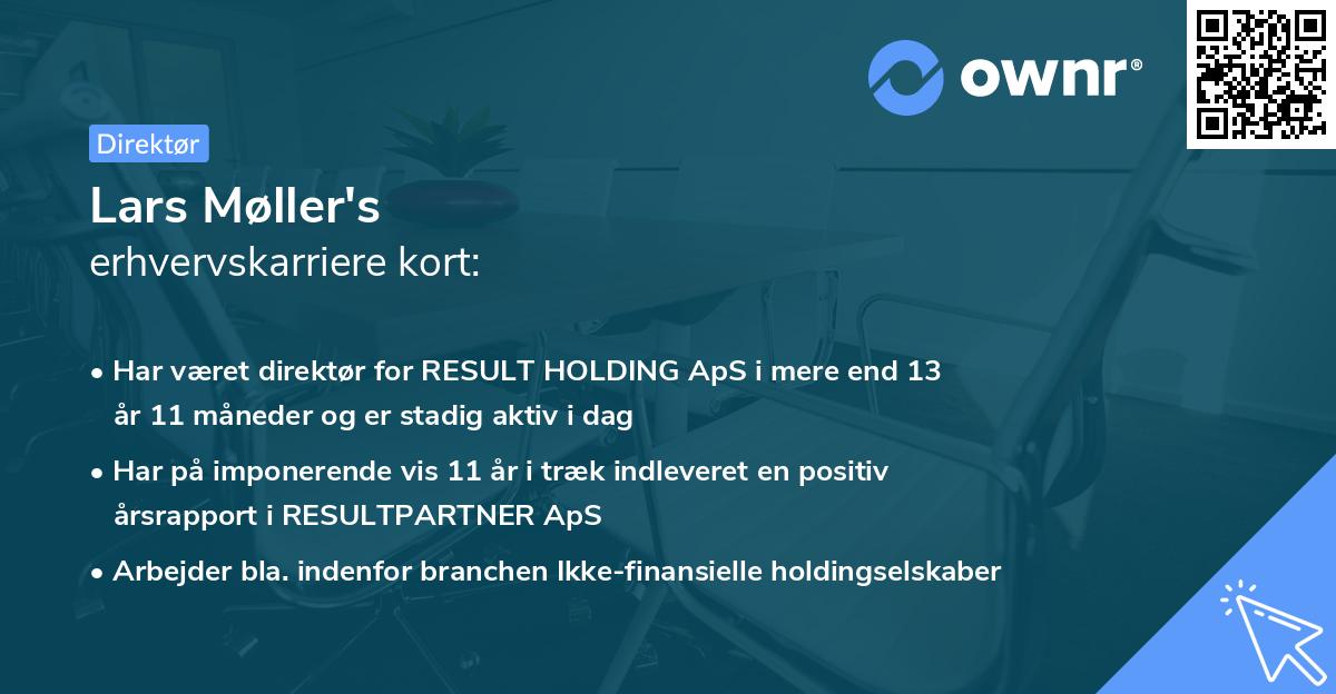 Lars Møller's erhvervskarriere kort