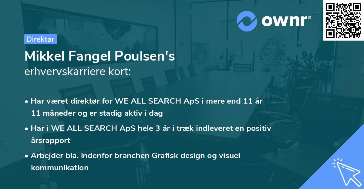 Mikkel Fangel Poulsen's erhvervskarriere kort