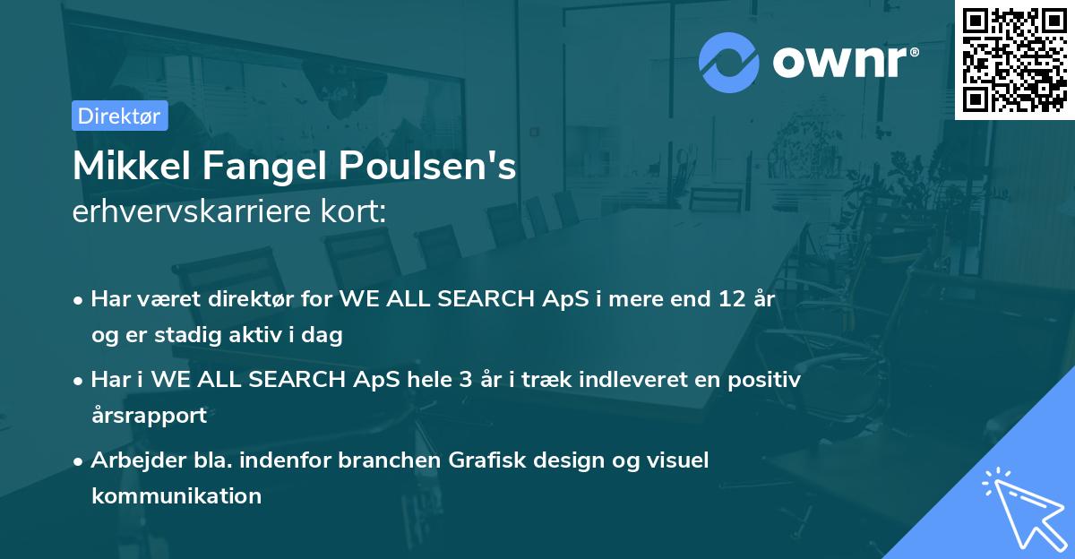 Mikkel Fangel Poulsen's erhvervskarriere kort