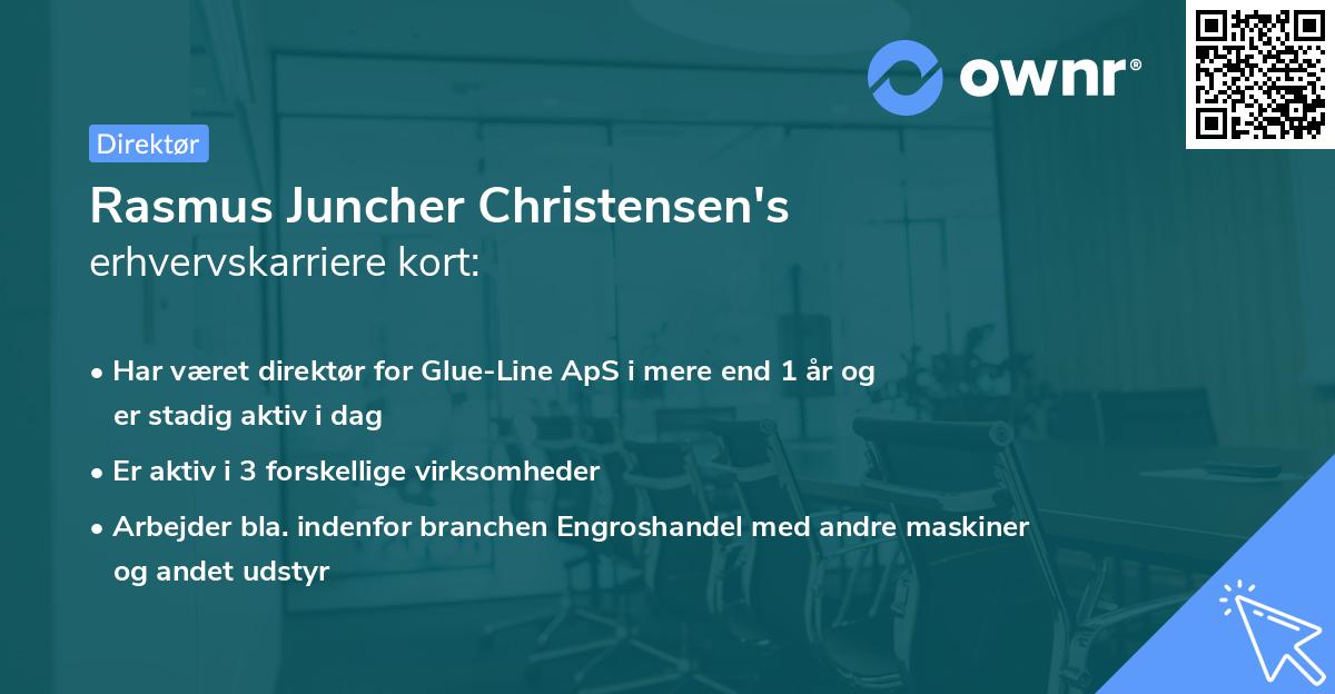 Rasmus Juncher Christensen's erhvervskarriere kort
