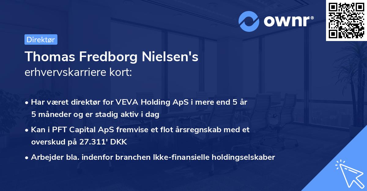 Thomas Fredborg Nielsen's erhvervskarriere kort
