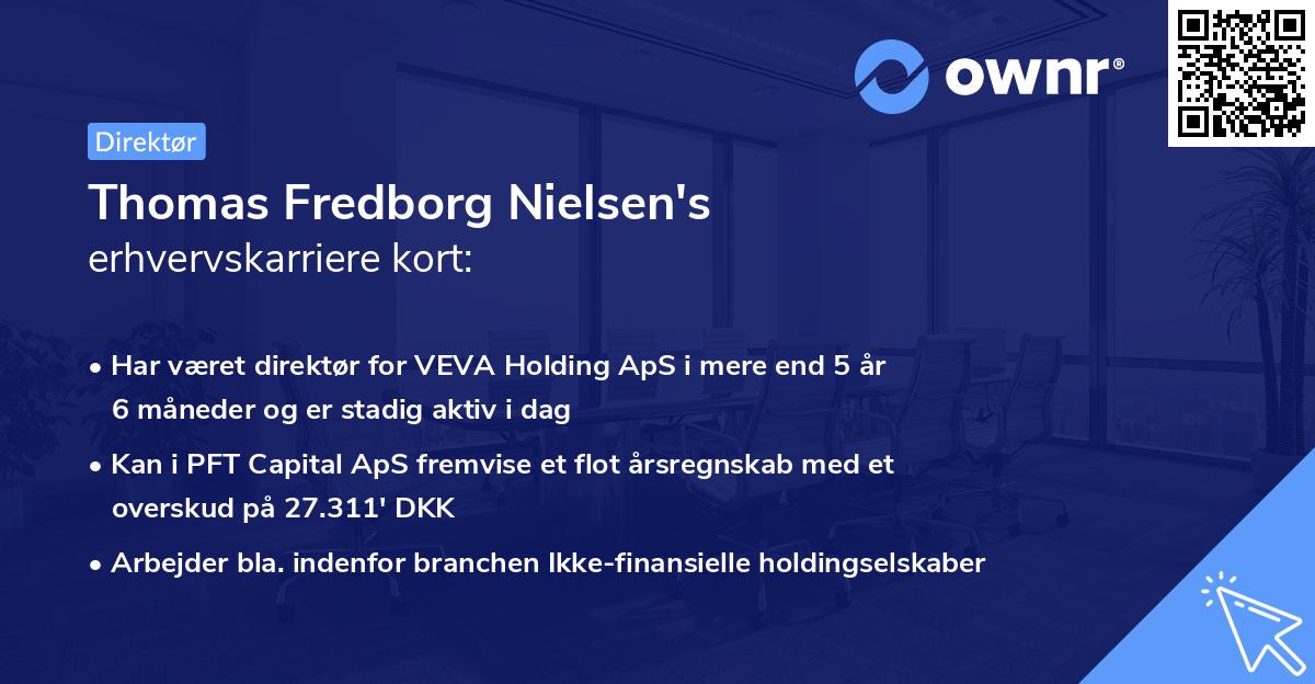 Thomas Fredborg Nielsen's erhvervskarriere kort
