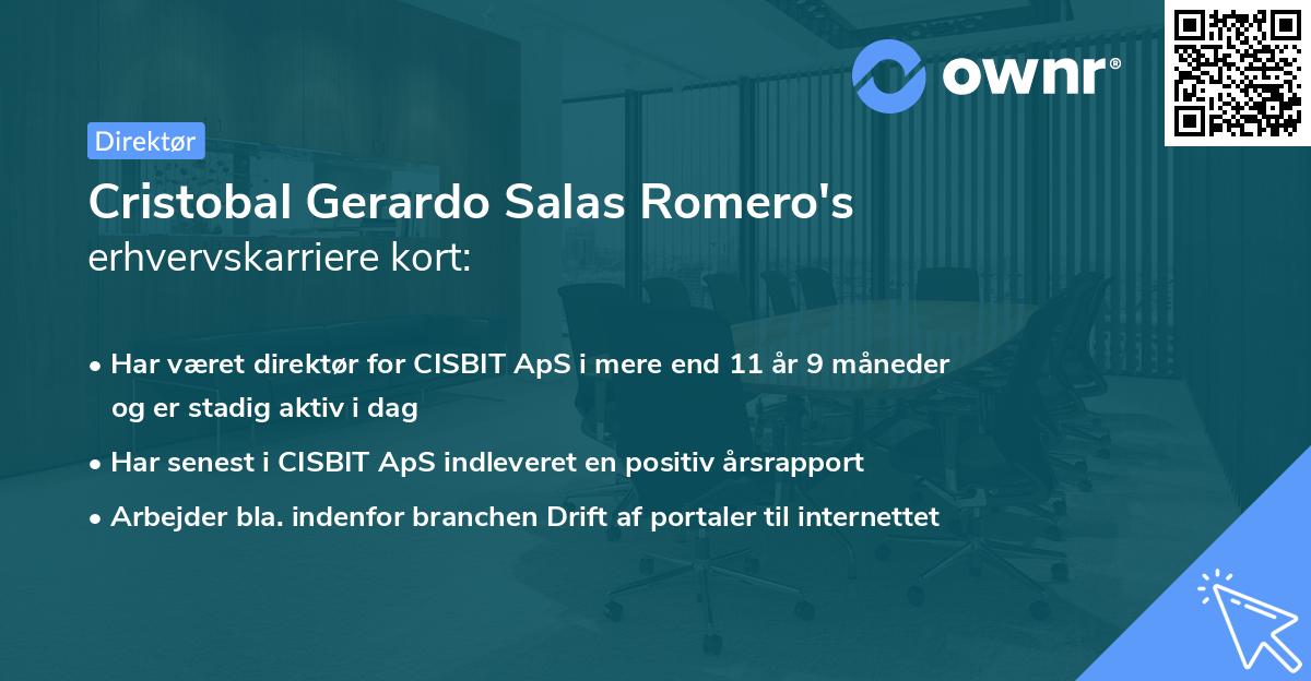 Cristobal Gerardo Salas Romero's erhvervskarriere kort
