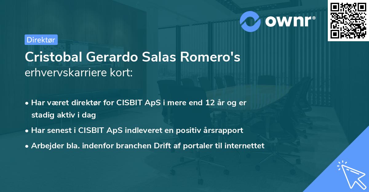 Cristobal Gerardo Salas Romero's erhvervskarriere kort