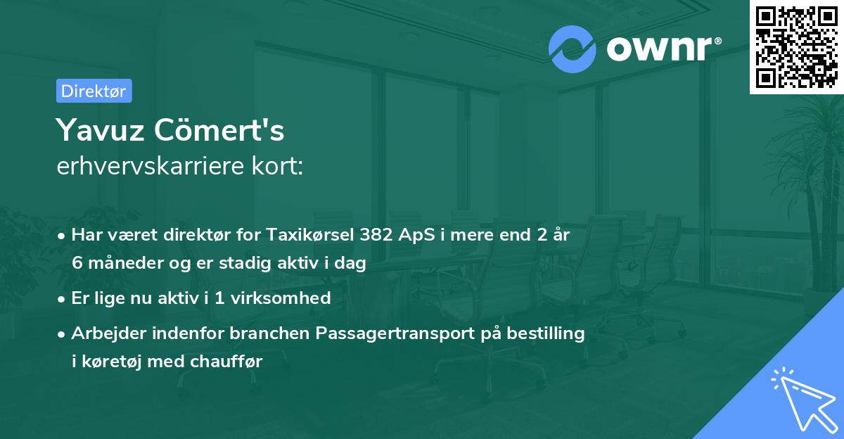 Yavuz Cömert's erhvervskarriere kort