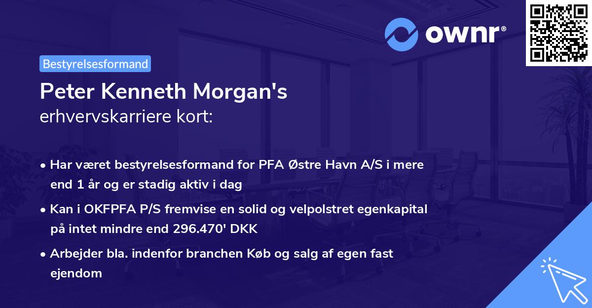 Peter Kenneth Morgan's erhvervskarriere kort