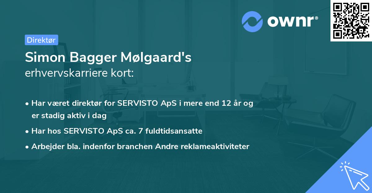 Simon Bagger Mølgaard's erhvervskarriere kort