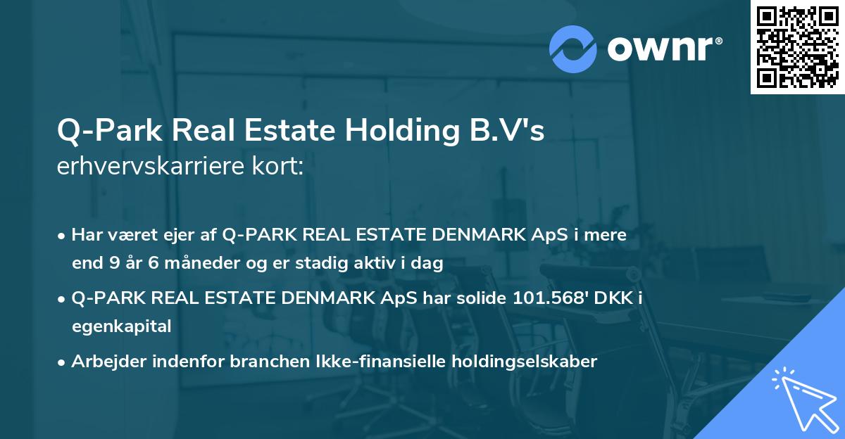 Q-Park Real Estate Holding B.V's erhvervskarriere kort