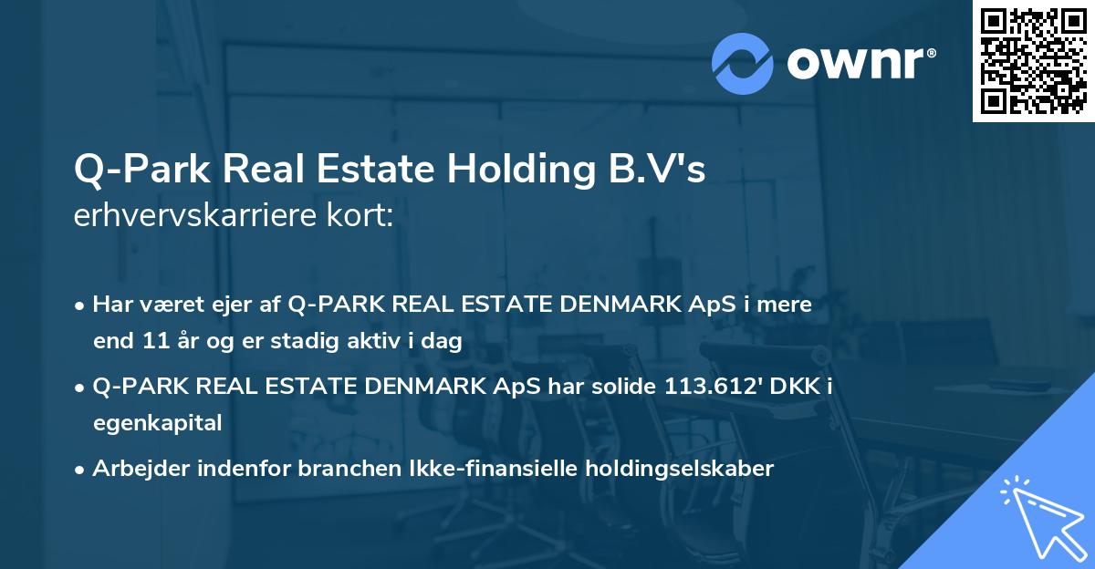 Q-Park Real Estate Holding B.V's erhvervskarriere kort