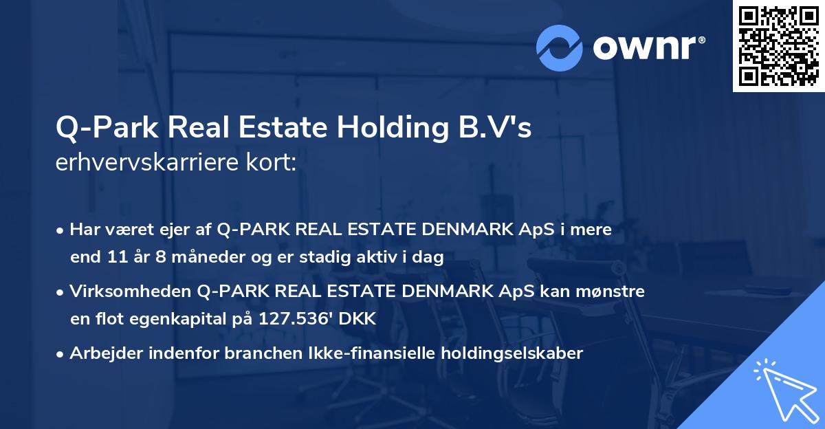 Q-Park Real Estate Holding B.V's erhvervskarriere kort