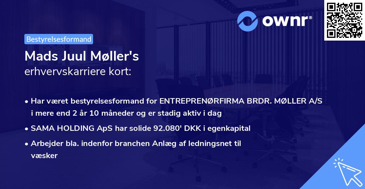 Mads Juul Møller's erhvervskarriere kort