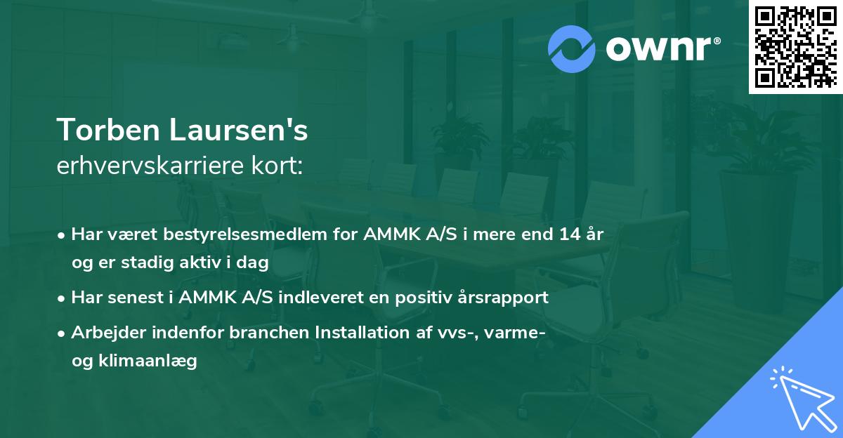 Torben Laursen's erhvervskarriere kort
