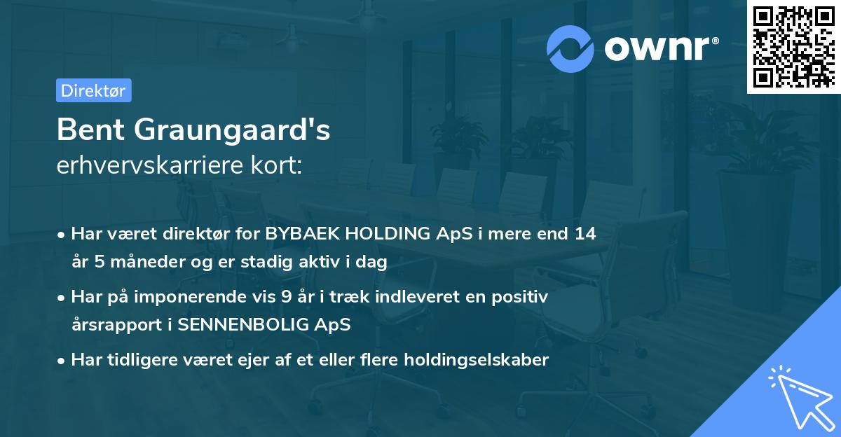 Bent Graungaard's erhvervskarriere kort