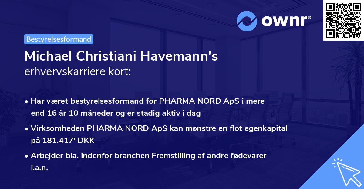Michael Christiani Havemann's erhvervskarriere kort