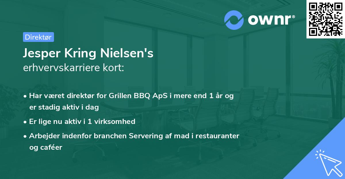 Jesper Kring Nielsen's erhvervskarriere kort