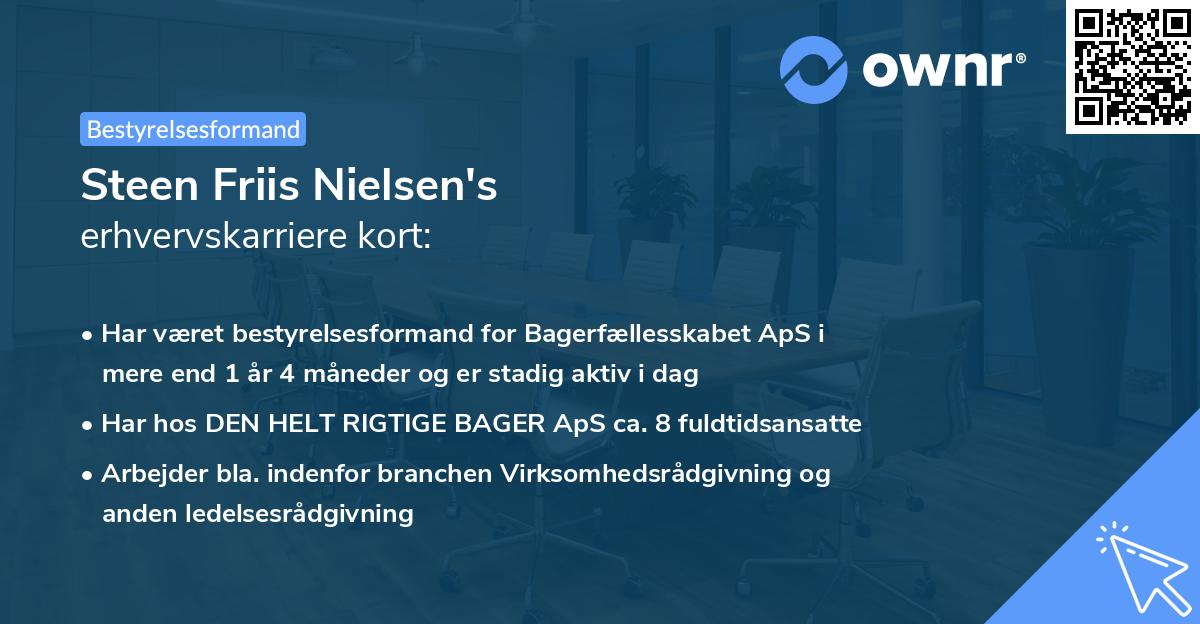 Steen Friis Nielsen's erhvervskarriere kort