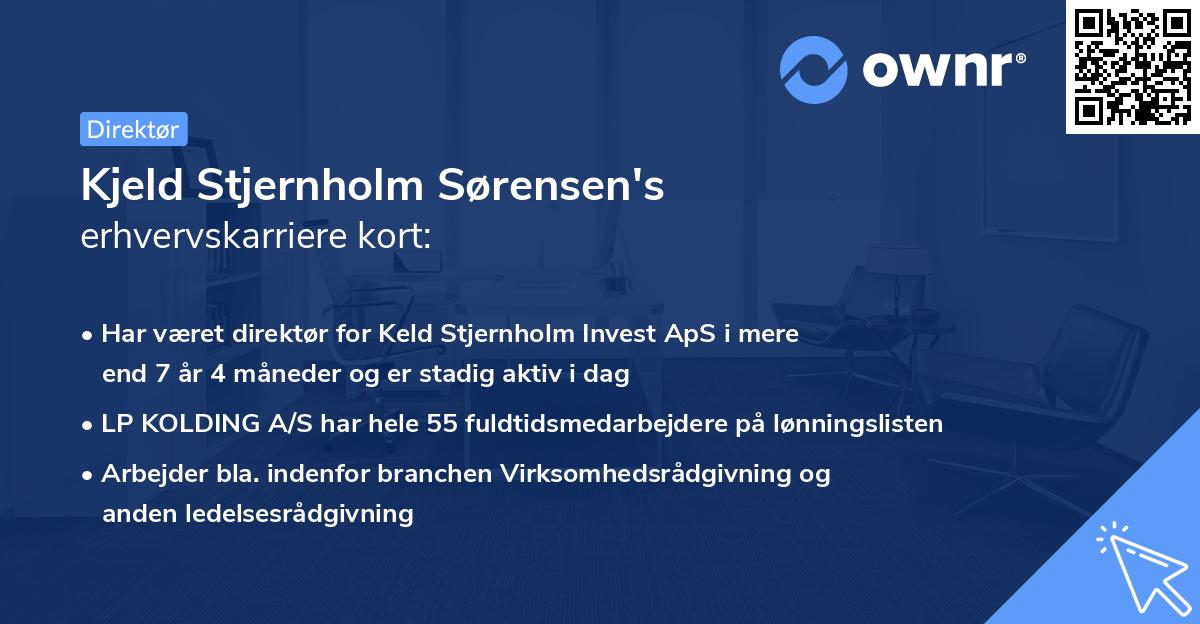 Kjeld Stjernholm Sørensen's erhvervskarriere kort
