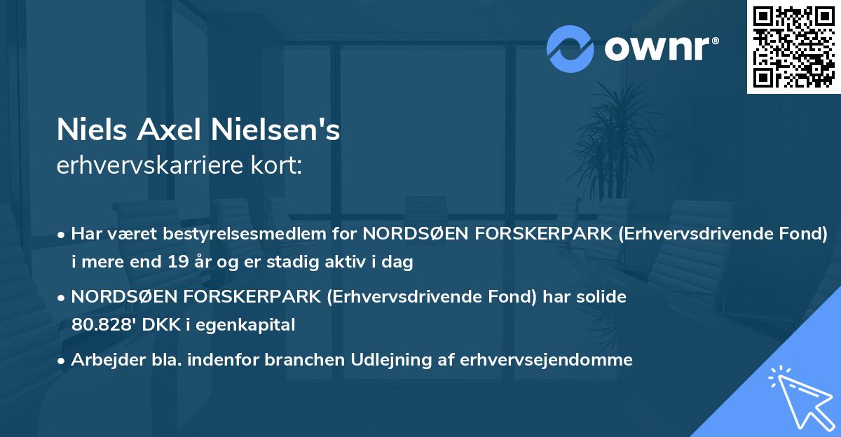 Niels Axel Nielsen's erhvervskarriere kort